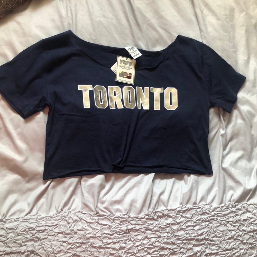 💕2 for $20💕 PINK University of Toronto Crop Top